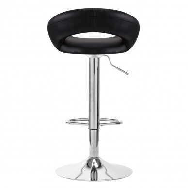 Bar stool BREEZY ECO LEATHER CHROME BLACK 3