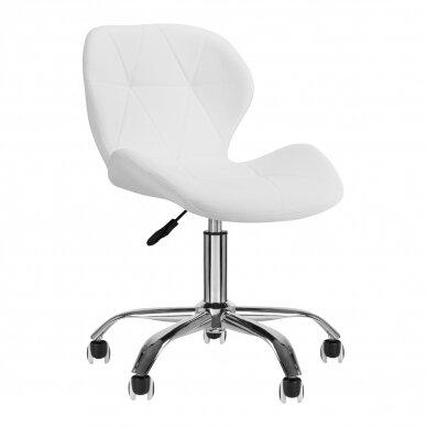 Beautician stool QS-06 WHITE