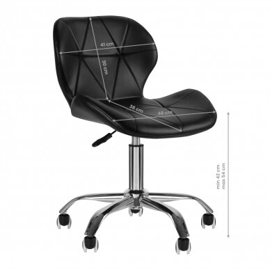 Kosmetikerin hocker QS-06 Black 5