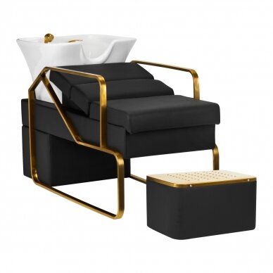 Hairdressing salon sink Gabbiano Diana Gold Black