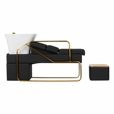 Hairdressing salon sink Gabbiano Diana Gold Black 1