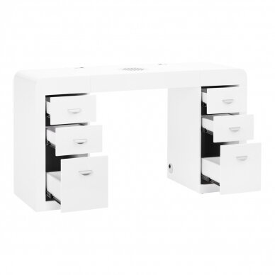 Manikiūro stalas su dulkių surinkėju COSMETIC DESK 314 WHITE 2