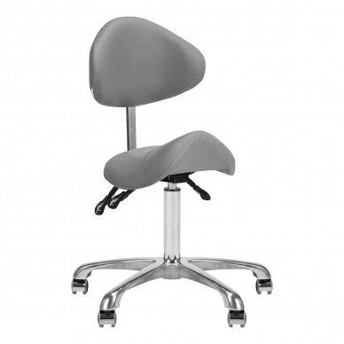 Beautician stool Giovanni 1004 Grey