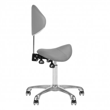 Beautician stool Giovanni 1004 Grey 1