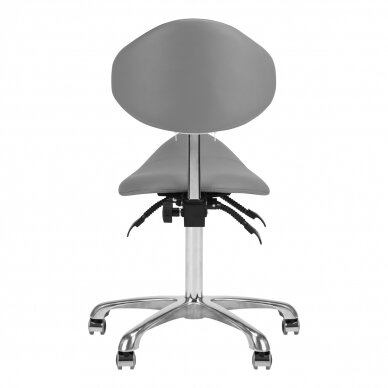 Beautician stool Giovanni 1004 Grey 3