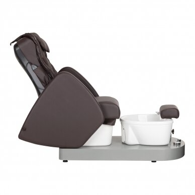 Pedikyyrituoli jalkakylvyllä AZZURRO 016C PEDICURE MASSAGE CHAIR BROWN 2