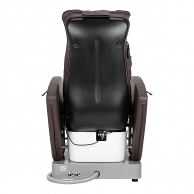 Pedicure chair with foot bath AZZURRO 016C PEDICURE MASSAGE CHAIR BROWN 4