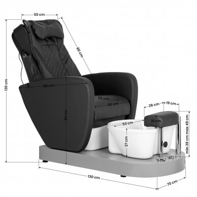 Massage chair with online leg massage