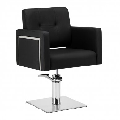 Frizieru krēsls GABBIANO PROFESSIONAL HAIRDRESSING CHAIR BERGAMO Black