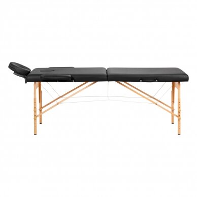 Klappbare Massageliege ACTIVFIZJO WOOD LUX 2 BLACK 2