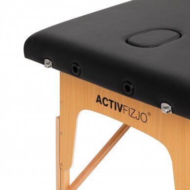 Foldable massage table ACTIVFIZJO WOOD LUX 2 BLACK 3