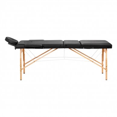 Foldable massage table ACTIVFIZJO WOOD LUX 3 BLACK 2