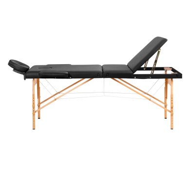 Klappbare Massageliege ACTIVFIZJO WOOD LUX 3 BLACK 3