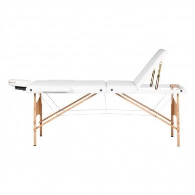 Klappbare Massageliege ACTIVFIZJO WOOD LUX 3 WHITE 2