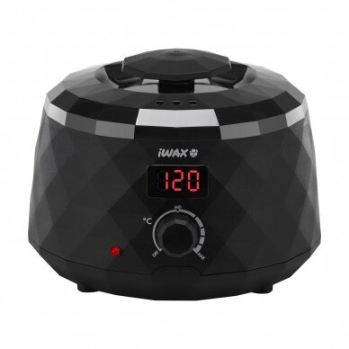 Wax warmer with display iWAX DIAMOND 400ml, BLACK