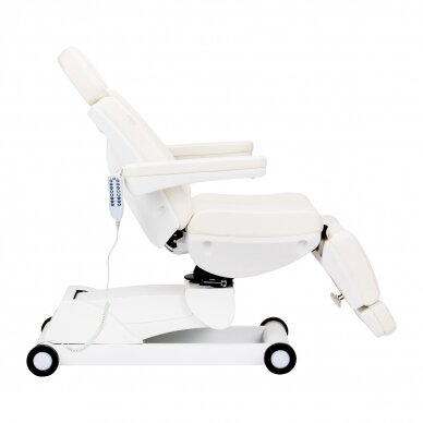 Kosmetikstuhl elektrisch drehbar Azzurro 873 Pedi White 2