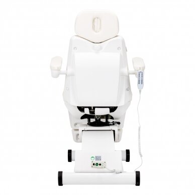 Cosmetology chair electric swivel Azzurro 873 Pedi White 9