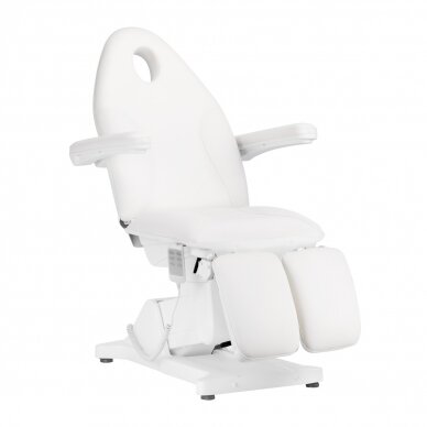 Cosmetology chair Sillon Basic Electric 3 Motors Professional Pedi White 1