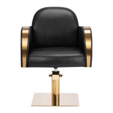 Kirpyklos kėdė GABBIANO PROFESSIONAL HAIRDRESSING CHAIR MALAGA GOLD BLACK 1