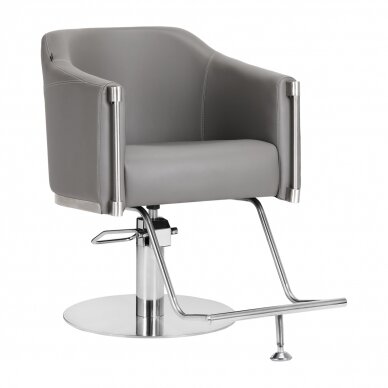 Frizieru krēsls Gabbiano Professional Hairdressing Chair Burgos Grey