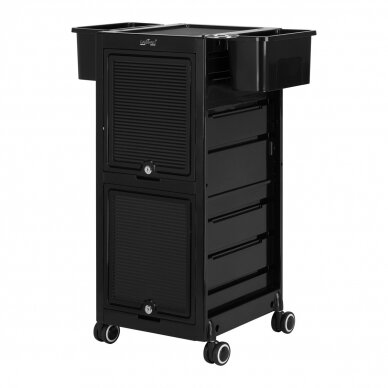 Hairdressing trolley GABBIANO HAIRDRESSER HELPER 68C BLACK