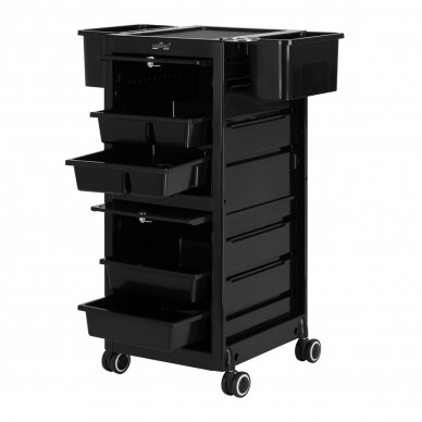 Hairdressing trolley GABBIANO HAIRDRESSER HELPER 68C BLACK 2