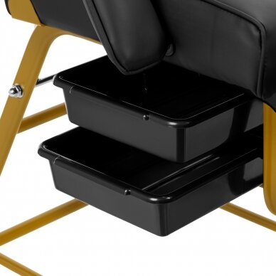 Косметологическое кресло BEAUTY CHAIR 557G MODEL GOLD BLACK 8