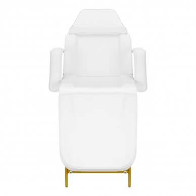 Kosmetologinis krėslas BEAUTY CHAIR 557G MODEL GOLD WHITE 3