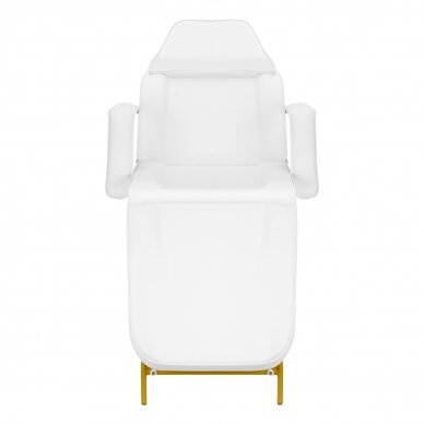 Kosmetologinis krėslas BEAUTY CHAIR 557G MODEL GOLD WHITE 3