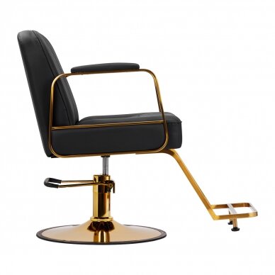 Frizieru krēsls HAIR SYSTEM HAIRDRESSING CHAIR ACRI BLACK GOLD 1