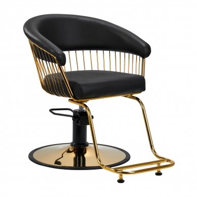 Парикмахерское кресло GABBIANO HAIRDRESSING CHAIR LILLE GOLD BLACK