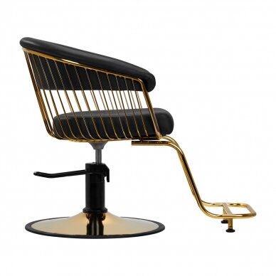 Парикмахерское кресло GABBIANO HAIRDRESSING CHAIR LILLE GOLD BLACK 1