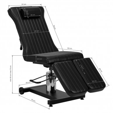 Tattoo chair Pro Ink 611 Black 13