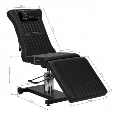 Tattoo chair Pro Ink 612 Black 12