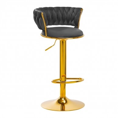 Bar stool 4RICO ROMAN VELVET GREY