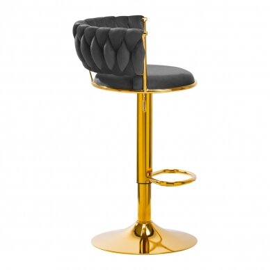 Bar stool 4RICO ROMAN VELVET GREY 1