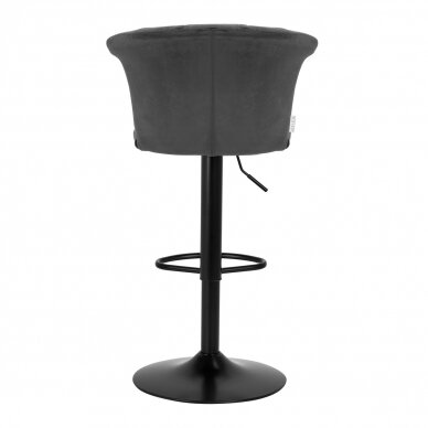 Bar stool 4RICO TULIP VELVET GREY 3