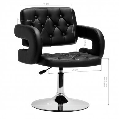 Hairdressing chair Hair System QS-B1801 Black 7