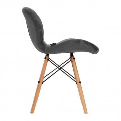 Chair 4Rico QS-186 Scandi Velvet Grey 1