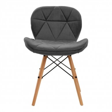 Chair 4Rico QS-186 Scandi Velvet Grey 2