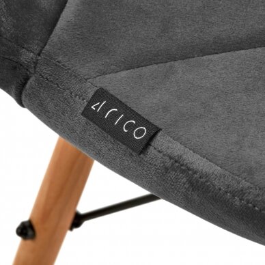 Chair 4Rico QS-186 Scandi Velvet Grey 6