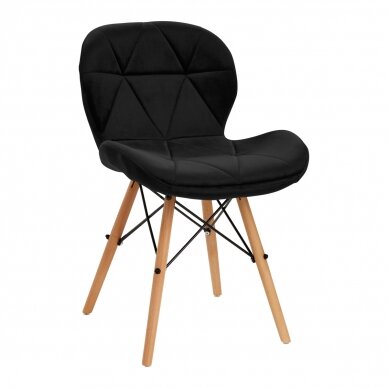 Kėdė 4Rico QS-186 Scandi Velvet Black