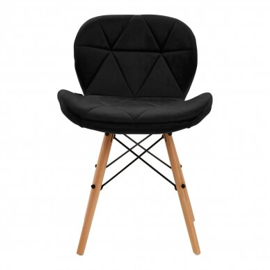 Kėdė 4Rico QS-186 Scandi Velvet Black 2