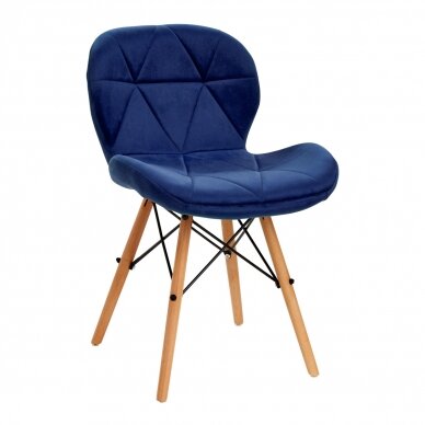 Kėdė 4Rico QS-186 Scandi Velvet Blue