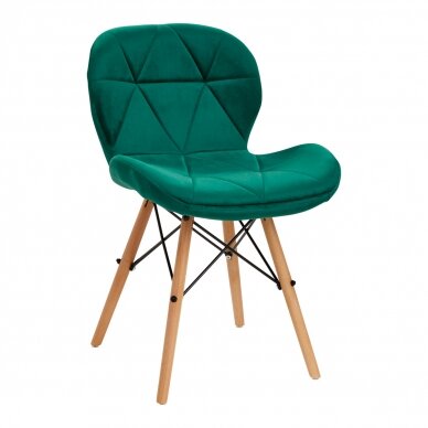 Stuhl 4Rico QS-186 Scandi Velvet Green