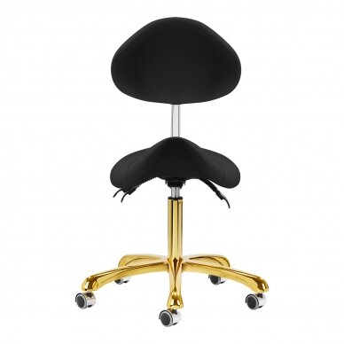 Kosmetoloģijas taburete Giovanni 1004 Gold Black 2