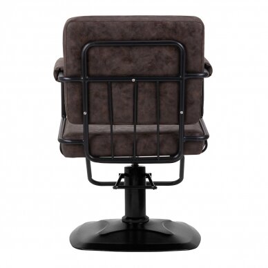 Hairdressing chair Gabbiano Professional Hairdressing Chair Katania Loft Old Leather Dark Brown 3