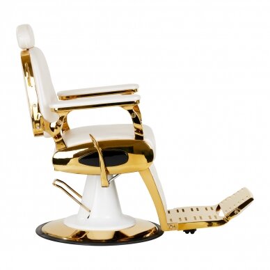 Juuksuritool Barber Chair Gabbiano Francesco Gold White 3