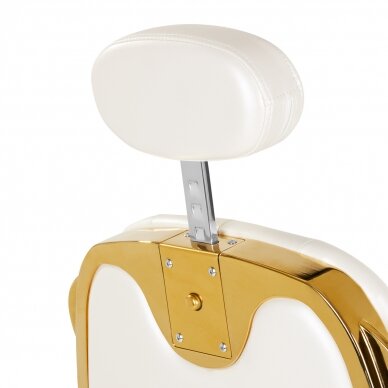 Parturituoli Barber Chair Gabbiano Francesco Gold White 6