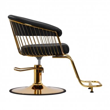 Hairdressing chair Hair System Lille Gold Black 1